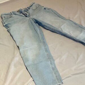 Hollister Light Wash Ultra High Rise Straight Leg Mom Jeans/Vintage inspired